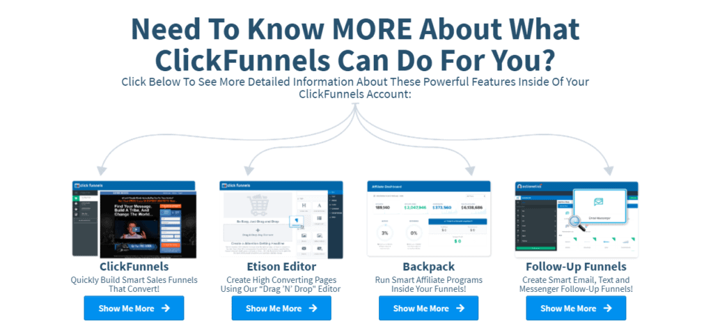 clickfunnels features