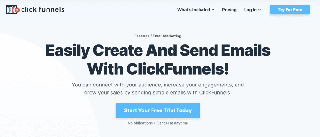 clickfunnels email marketing tool