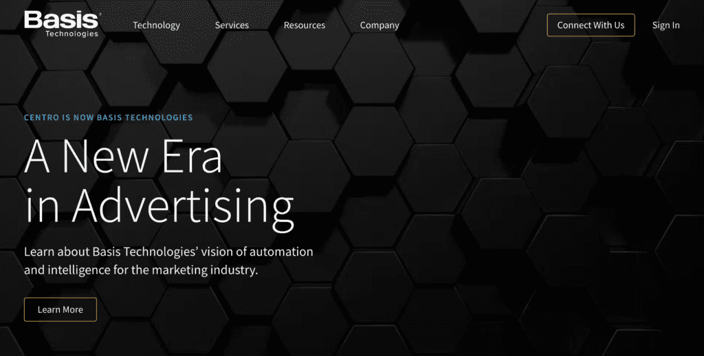 Basis, cross-channel advertising software