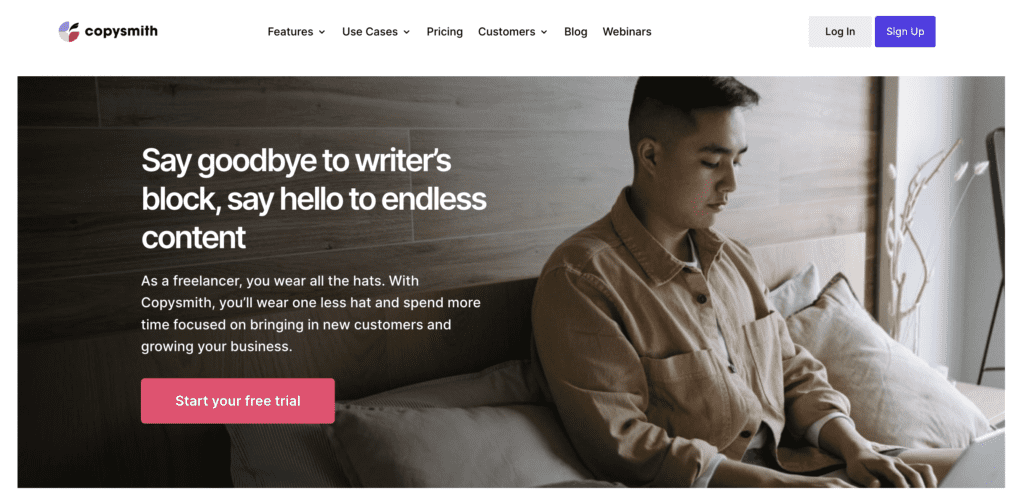 Copysmith ai freelancer writing tool