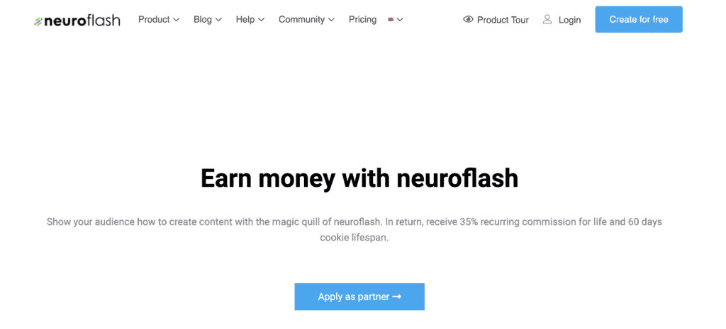 Neuroflash affiliate program