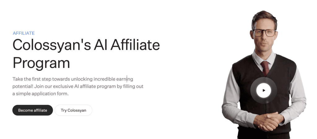 Colossyan AI affiliate program