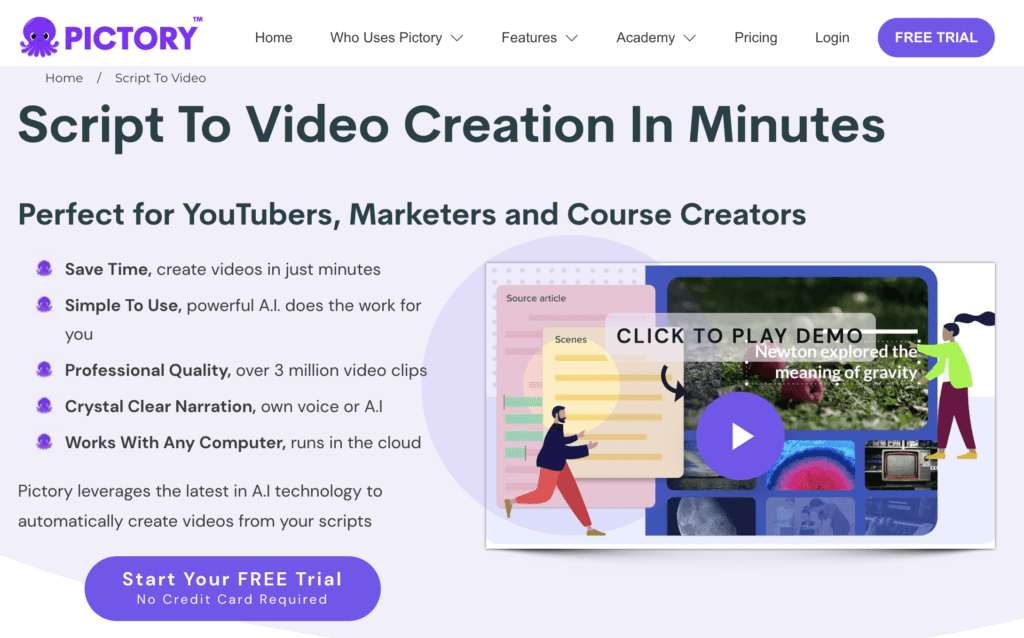 Pictory video maker for youtube and social media